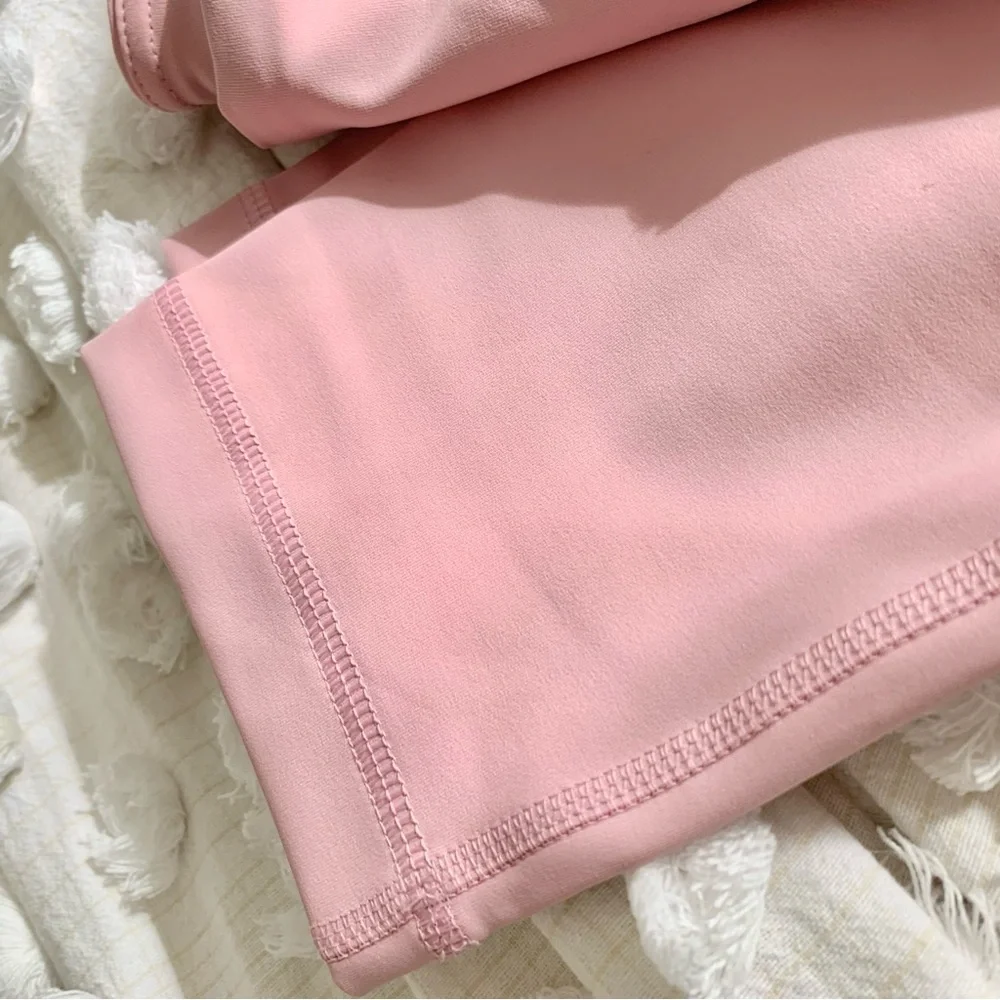 | high-performance soft pink compression workout legging | - Picture 8 of 9